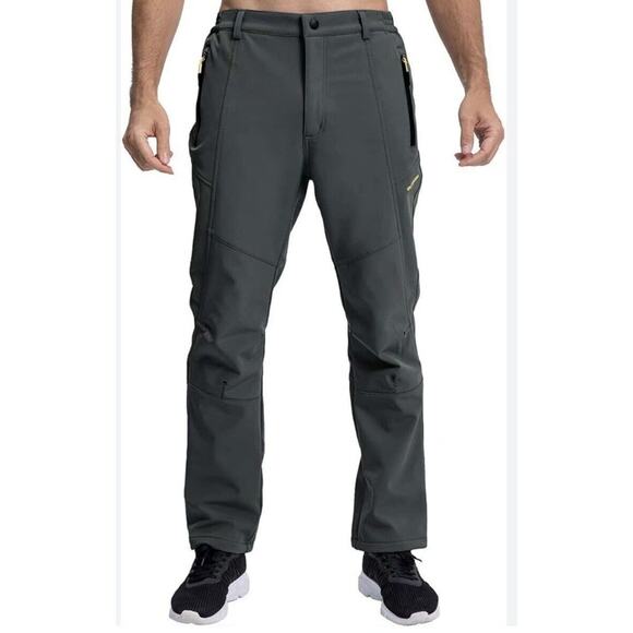 MAGCOMSEN Winter Pants with 3 Pockets Snow Ski Pants Fleece Lined Hiking Pants S - Picture 1 of 10